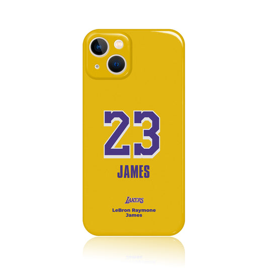 Yellow LeBron James 23 iPhone Case