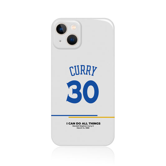 White Stephen Curry 30 iPhone Case