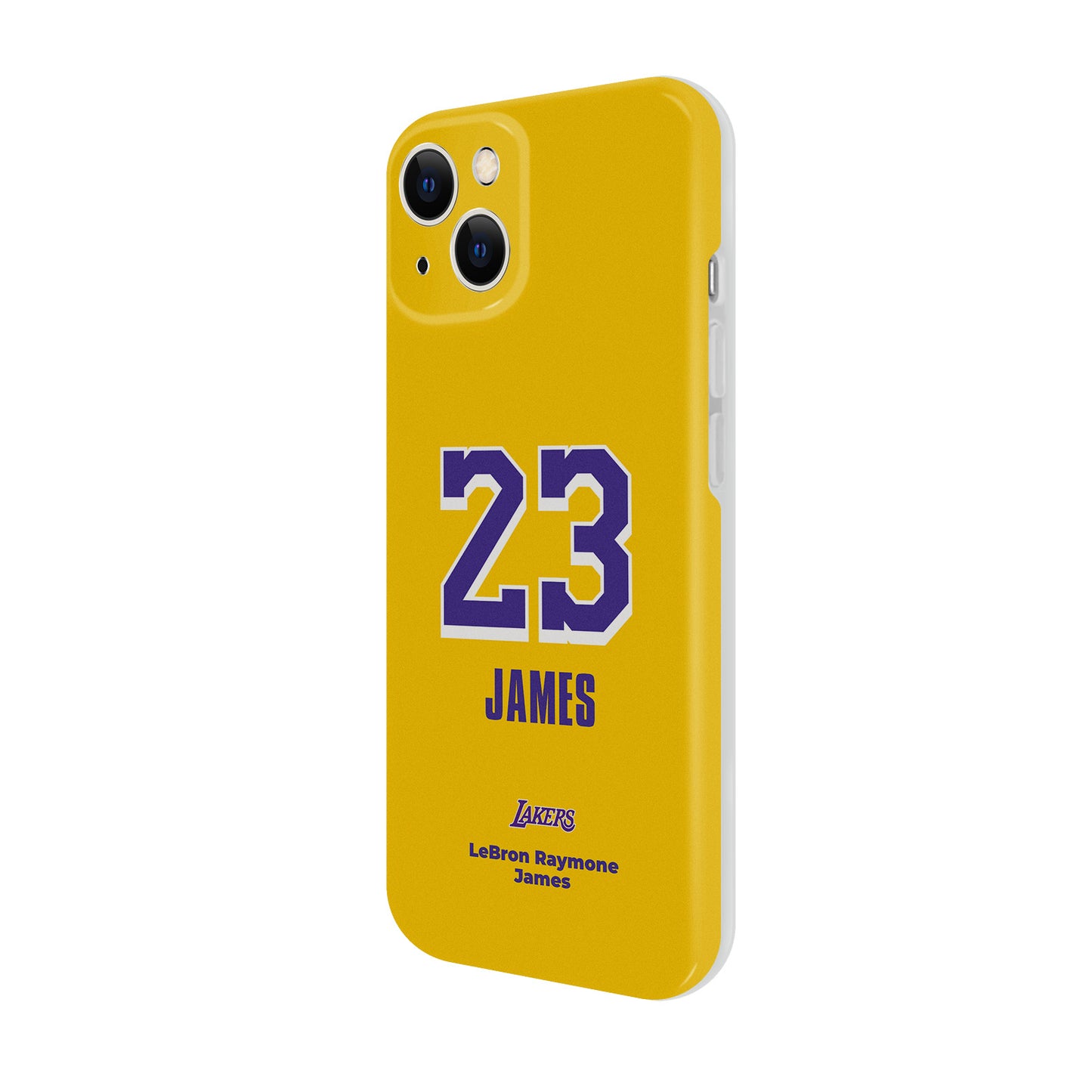 Yellow LeBron James 23 iPhone Case