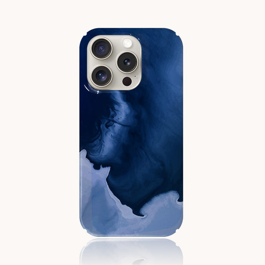 Blue Printed iPhone Case